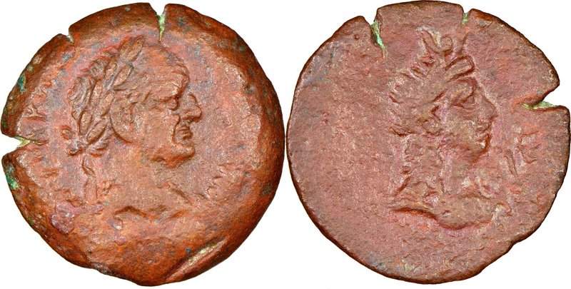 EGYPT. Alexandria. Vespasian (AD 69-79). AE hemidrachm (27mm, 10.71 gm, 12h). NG...