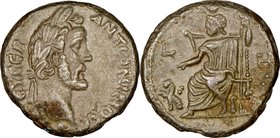 EGYPT. Alexandria. Antoninus Pius (AD 138-161). BI tetradrachm (23mm, 13.26 gm, 2h). NGC Choice XF 5/5 - 4/5. Dated Regnal Year 8 (AD 144/5). ANTΩNINO...