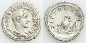 Maximus, as Caesar (AD 235/6-238). AR denarius (21mm, 2.61 gm, 6h). Choice VF. Rome. IVL VERVS MAXIMVS CAES, bare headed, draped bust of Maximus right...