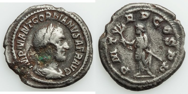 Gordian I Africanus (March-April AD 238) AR/AE imitative denarius (19mm, 2.23 gm...