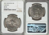 Cordoba. Provincial 8 Reales 1852 AU55 NGC, Cordoba mint, KM32. An important one year type provincial issue.

HID09801242017