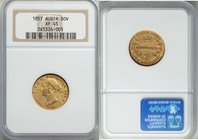 Victoria gold Sovereign 1857-SYDNEY XF45 NGC, Sydney mint, KM4. AGW 0.2353 oz.

HID09801242017