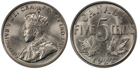 George V 5 Cents 1922 MS64 PCGS, Ottawa mint, KM29.

HID09801242017