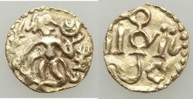 Anonymous gold 1/4 Kahavanu ND (c. 980-1070) XF, Mitch-827, Fr-3. 13mm. 1.09gm. 

HID09801242017