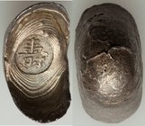Hunan Xiaoguibao ("Small Tortoise") Sycee of 1 Tael ND AU, Cribb-XXVI.A.282. 17.7x32mm. 36.67gm. Stamped "Shou" (Long Life). 

HID09801242017