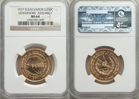 Republic gold "Governors' Assembly" 250 Colones 1977 MS64 NGC, KM152. Mintage: 4000. For the 18th annual governors' assembly. AGW 0.4717 oz.

HID09801...