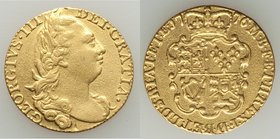 George III gold Guinea 1776 VF (mount removed, sweated), KM604. 24.1mm. 8.34gm. AGW 0.2462 oz.

HID09801242017