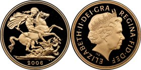 Elizabeth II gold Proof 2 Pounds 2006 PR69 Ultra Cameo NGC, KM1072. Mintage: 3,500. AGW 0.4707 oz.

HID09801242017