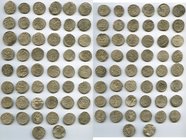 50-Piece Lot of Uncertified Dirhams, Includes 50 coins, of mostly Kaykhusraw III (AH 663-687 / AD 1265-1283), and Mas'ud II (AH 679-697 / AD 1280-1298...