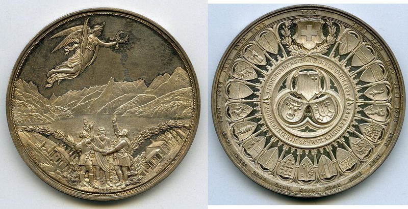 Confederation silver Proof "600th Anniversary of Confederation" Medal 1891, SM-4...