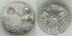 Confederation silver "Bern Shooting Festival" Medal 1903 UNC, Richter-251a, Martin-161. 44.8mm. 38.09gm. By Holy Freres. Issued for the Cantonal shoot...