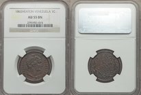 Republic Centavo 1862-HEATON AU55 Brown NGC, Heaton mint, KM-Y7. Glossy brown surfaces with a touch of red in recesses of wreath. 

HID09801242017