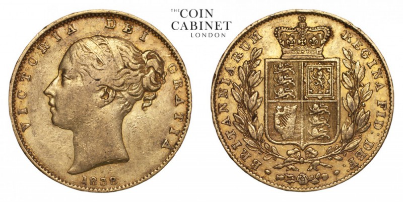 GREAT BRITAIN. Victoria, 1837-1901. Gold Sovereign, 1838, London. Good fine.. 7....