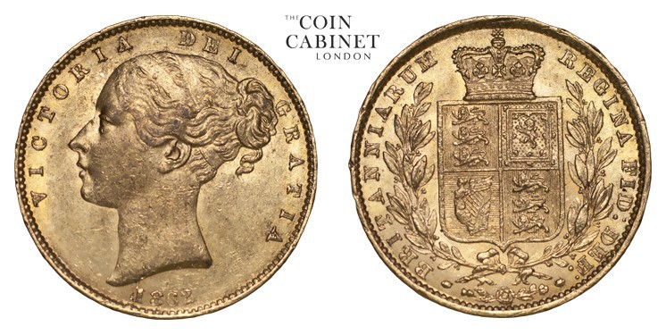 GREAT BRITAIN. Victoria, 1837-1901. Gold Sovereign, 1862, London. About extremel...