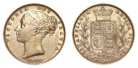 AUSTRALIA. Victoria, 1837-1901. Gold Sovereign, 1874-M, Melbourne. Good very fine.. 7.99 g. 22.05 mm. Mintage: 1,373,298. Marsh 60, S.3854. Good very ...