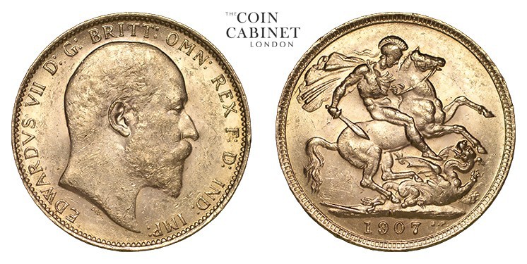 AUSTRALIA. Edward VII, 1901-10. Gold Sovereign, 1907-M, Melbourne. Extremely fin...