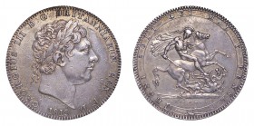 George III, 1760-1820. Crown, 1819, London. Good very fine.. 28.28 g. 38 mm. Mintage: 683,000. KM# 675; S-3787. LIX edge. Good very fine.