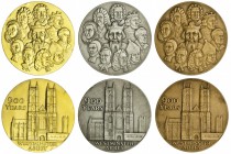 Elizabeth II, 1953-. Westminster Abbey 900 Years 3 Medal Set, 1965, London (Eimer 2107). Mintage: 900. The set was issued in 1965 to commemorate the 9...