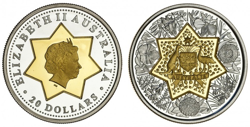 AUSTRALIA. Elizabeth II, 1953-. Proof Centenary of Federation Floral Emblems Bi-...