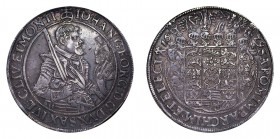GERMANY: SAXONY. Johan Georg, 1611-56. Thaler, 1629. Good very fine.. 29.04 g. 42 mm. Dav. 7601, KM# 132. Good very fine.