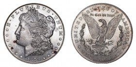 UNITED STATES. Morgan Dollar, 1878-1921. $1, 1878. Mint state.. 26.73 g. 38.1 mm. KM# 110. Mint state.