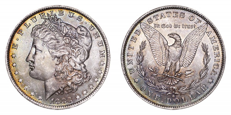 UNITED STATES. Morgan Dollar, 1878-1921. $1, 1883-O, San Fransisco. Choice mint ...