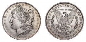 UNITED STATES. Morgan Dollar, 1878-1921. $1, 1884-O, New Orleans. Mint state.. 26.73 g. 38.1 mm. KM# 110. Mint state.