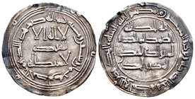 Emirato. Abderrahman I. Dirhem. 168 H. Al Andalus. (Vives-66). Ag. 2,52 g. Golpes. MBC+. Est...40,00.