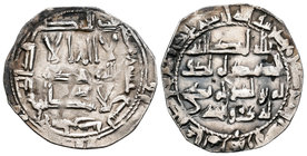 Emirato. Abderrahman II. Dirhem. 219 H. Al Andalus. (Vives-154). Ag. 2,17 g. MBC+. Est...30,00.