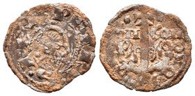 Corona de Aragón. Pedro el de Huesca (1094-1104). Dinero. Jaca (Huesca). (Cru-213). Ae. 0,85 g. Escasa. MBC-. Est...60,00.
