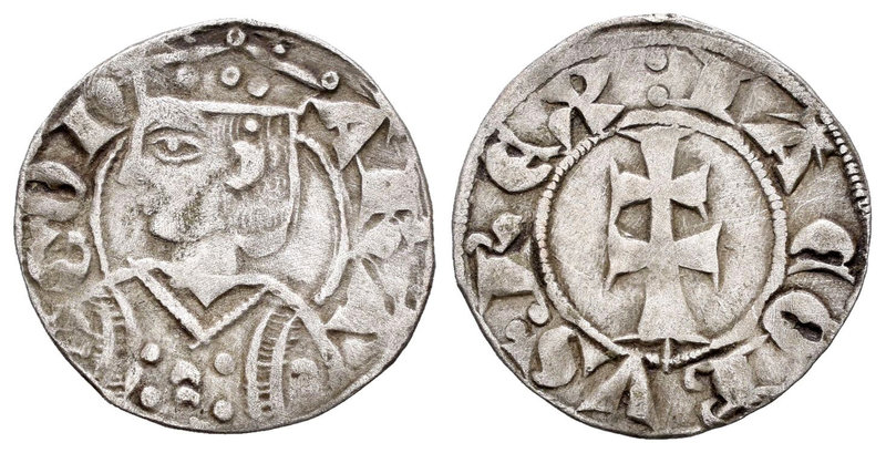 Corona de Aragón. Jaime I (1213-1276). Dinero. Aragón. (Cru-318). Ve. 1,18 g. MB...