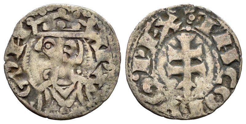 Corona de Aragón. Jaime I (1213-1276). Dinero. Aragón. (Cru-318). Ve. 0,81 g. MB...