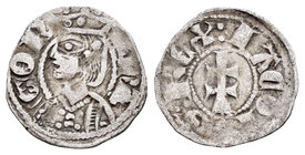Corona de Aragón. Jaime I (1213-1276). Óbolo. Aragón. (Cru-319). Ve. 0,49 g. MBC+. Est...30,00.