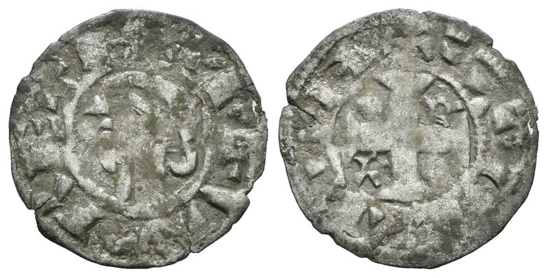 Reino de Castilla y León. Alfonso I (1109-1126). Dinero. Toledo. (Bautista-40). ...