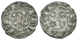 Reino de Castilla y León. Alfonso I (1109-1126). Dinero. Toledo. (Bautista-40). (Abm-23). Ve. 0,55 g. Esta serie otros autores la atribuyen a Alfonso ...