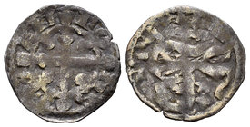 Reino de Castilla y León. Alfonso IX (1188-1230). Dinero. Ve. 0,82 g. Ceca sin determinar. BC+. Est...15,00.