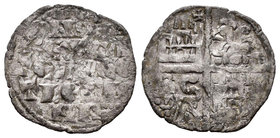 Reino de Castilla y León. Alfonso X (1252-1284). Dinero de seis líneas. (Bautista-362). Ve. 0,85 g. Cruz en el primer cuadrante. BC+. Est...40,00.