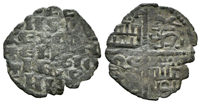 Reino de Castilla y León. Alfonso X (1252-1284). Dinero de seis líneas. (Bautist...