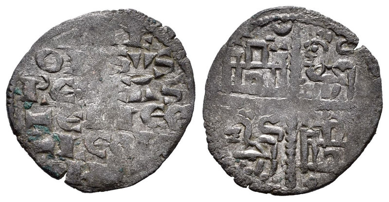 Reino de Castilla y León. Alfonso X (1252-1284). Dinero de seis lineas. (Bautist...