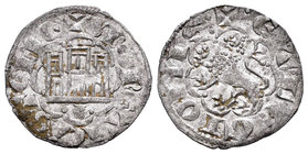 Reino de Castilla y León. Alfonso X (1252-1284). Novén. Coruña. (Bautista-395.1). Ve. 0,73 g. Venera moderna bajo el castillo. MBC+/EBC-. Est...45,00....