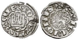 Reino de Castilla y León. Alfonso X (1252-1284). Novén. Cuenca. (Bautista-397). (Abm-266.1). Ve. 0,64 g. Con cuenco con base bajo el castillo. MBC. Es...