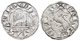 Reino de Castilla y León. Alfonso X (1252-1284). Novén. León. (Bautista-398). Ve. 0,70 g. L bajo el castillo. MBC+. Est...25,00.