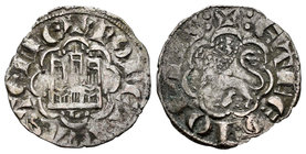 Reino de Castilla y León. Alfonso X (1252-1284). Novén. León. (Bautista-398). (Abm-267). Ve. 0,78 g. Con L bajo el castillo. MBC+. Est...30,00.