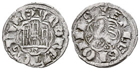 Reino de Castilla y León. Alfonso X (1252-1284). Novén. Sevilla. (Bautista-400). (Abm-269). Ve. 0,72 g. Con S bajo el castillo. MBC+. Est...30,00.