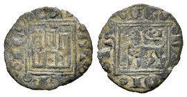Reino de Castilla y León. Alfonso X (1252-1284). Óbolo. (Bautista-409). (Abm-280). Ve. 0,48 g. Sin marca de ceca. MBC-. Est...20,00.