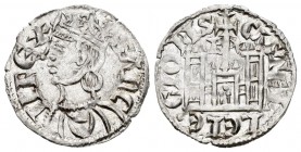 Reino de Castilla y León. Sancho IV (1284-1295). Cornado. Burgos. (Bautista-427.1 variante). Anv.: Corona con cruz y encima estrella. Rev.: Leyenda CA...