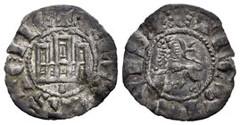Reino de Castilla y León. Fernando IV (1295-1312). Pepión. Coruña. (Bautista-452). Ve. 0,71 g. Venera bajo el castillo. MBC+. Est...25,00.