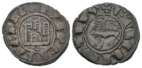 Reino de Castilla y León. Fernando IV (1295-1312). Pepión. Cuenca. (Bautista-453). Ve. 0,78 g. Cueco bajo castillo. MBC. Est...25,00.