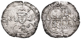 Reino de Castilla y León. Enrique II (1368-1379). Real de vellón. Sevilla. (Bautista-604). Ve. 2,16 g. BC+. Est...50,00.