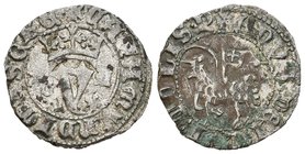 Reino de Castilla y León. Juan I (1379-1390). Blanca del agnus dei. Zamora. CA. (Bautista-746.2). Ve. 1,62 g. MBC-. Est...35,00.